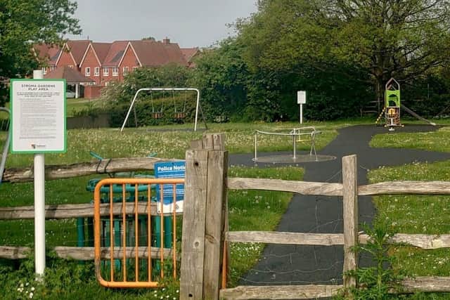 Stroma Gardens play area, Hailsham