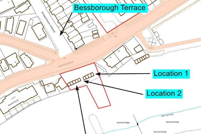 These are the locations of the pitches just off Bessborough Terrace