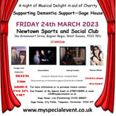 Music Makes Memories Charity Concert for Dementia Support who are based at Sage House 