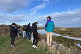 Dutch students visiting Chichester's coast