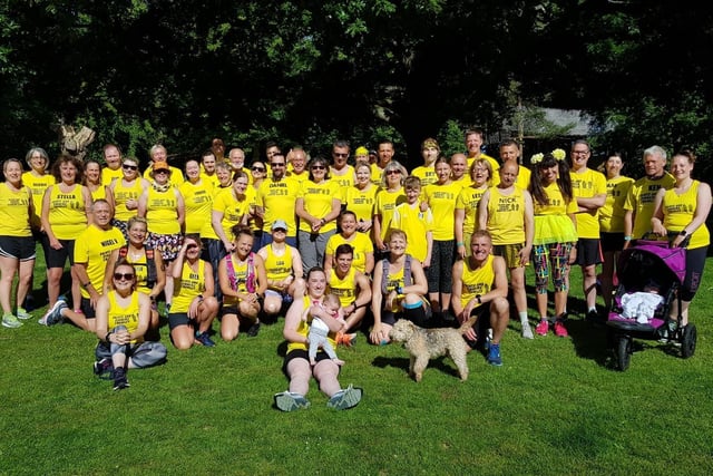 Saints and Sinners club members at this year's learn to run graduation at Tilgate Parkrun