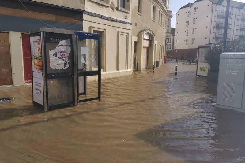 Several parts of the town centre have been impacted