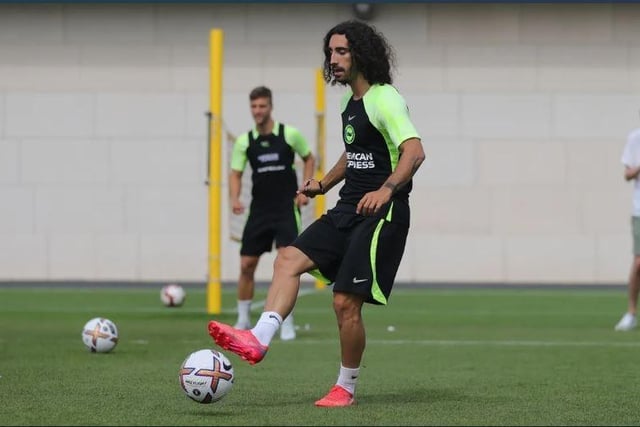 Man City target Marc Cucurella in training