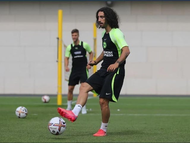 Man City target Marc Cucurella in training