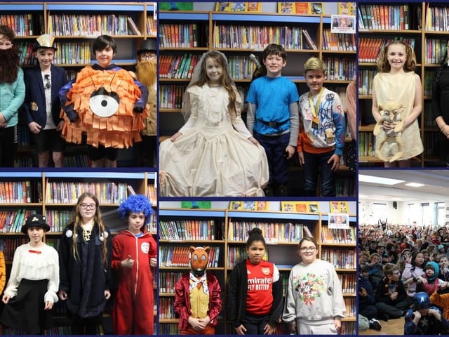 Some of the wonderful costumes for World Book Day at Chesswood Junior School