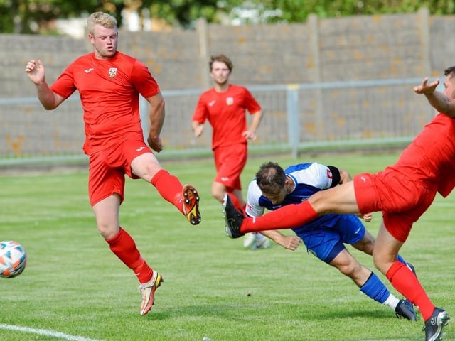 Action from Shoreham v Pagham in the SCFL premier division