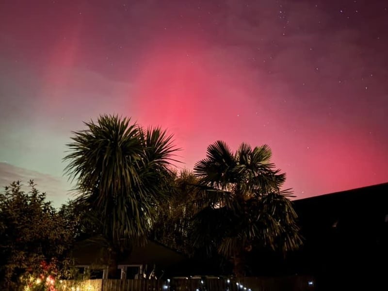 The Northern Lights captured in Horsham District