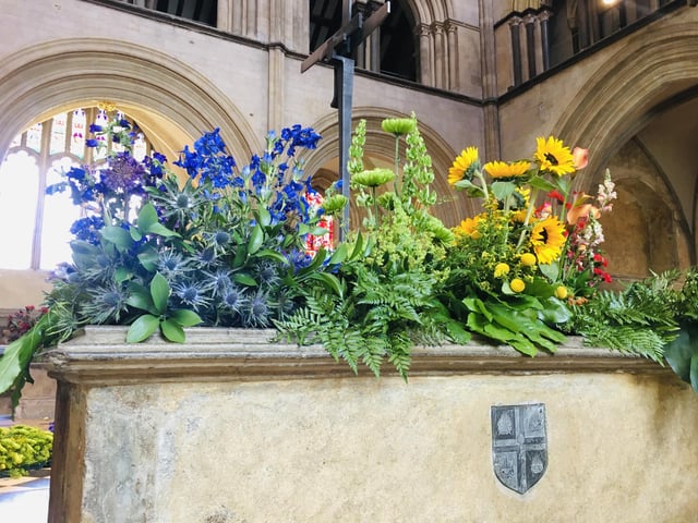 Chichester Cathedral has been filled with wonderful floral displays for the past few days / Picture: Steve Bone