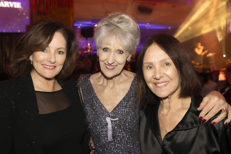 Jacquie Brunges, Anita Dobson and Arlene Philips at the Shoreham-based Focus Foundation's second Winter Ball on Saturday, February 3, raising £131,708 for Sussex-based charities