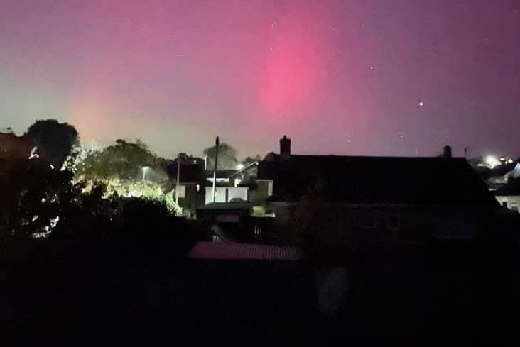 The Northern Lights captured in Hastings. Picture: Sarah King