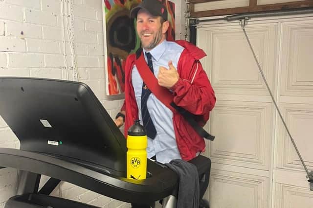 Nickolaj Kennet is attempting a world record at the London Marathon - trying to beat the ‘world record marathon time dressed as a postman’ - and he's using the Hastings Half Marathon as a warm-up