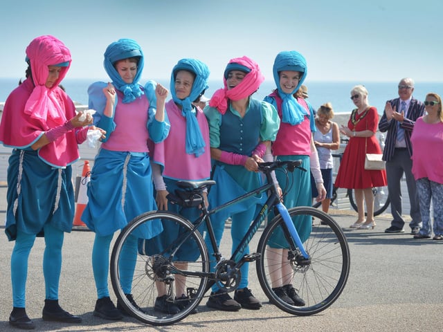 Sussex Blazing Saddles perform in Bexhill on Sunday September 10 2023.
