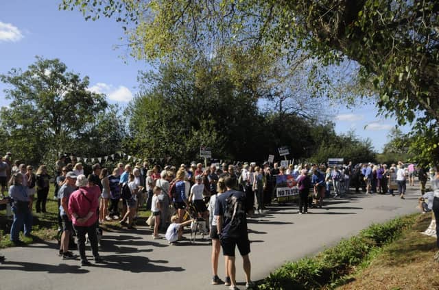 Don’t Urbanise the Downs lead Steve Needham said the number of protestors was 'around 200-strong' by 11am on Saturday, September 5. All photos by Don’t Urbanise the Downs