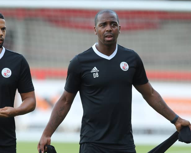 Crawley Town interim manager Darren Byfield (pictured) and Newport County boss Ian Coughlan have both been charged by the FA following bank holiday Monday’s League Two clash at Rodney Parade. Picture by Pete Norton/Getty Images