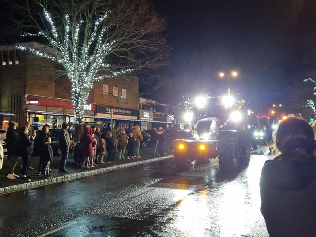 The Arundel Illuminated Tractor Run 2025 in Rustington, which it was visiting for the first time