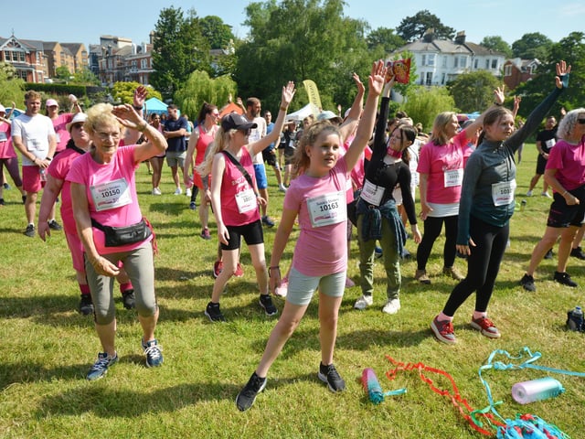 Hastings Race for Life 2023 in Alexandra Park.