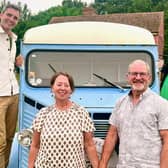 The Travelling Auctioneers: Robin Johnson, Nicola, Trevor, Izzie Balmer. Picture: BBC/STV Studios