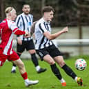 Steyning - pictured in recent action at Peacehaven - are three points clear in third spot after a win at Crowborough | Picture: Paul Trunfull