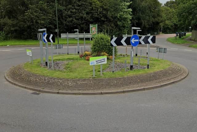 The work at Marchants Way roundabout in Burgess Hill, begins on Monday, August 22. Picture: Google Street View