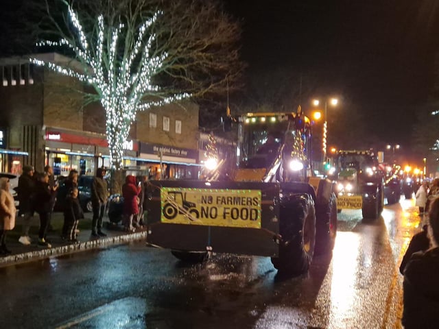 The Arundel Illuminated Tractor Run 2025 in Rustington, which it was visiting for the first time