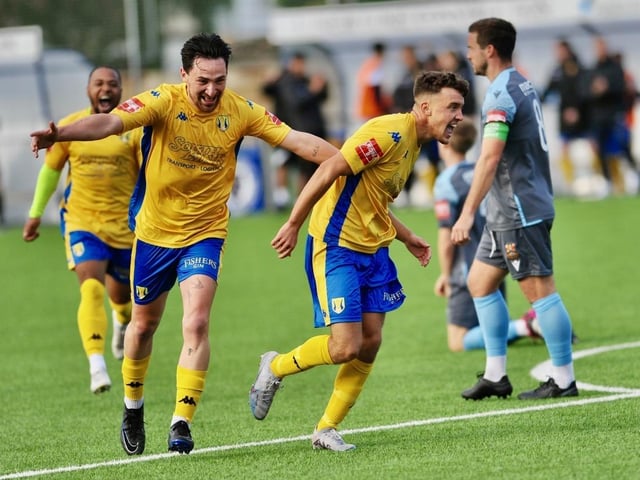 Action and goal celebration's from Lancing's win over Three Bridges