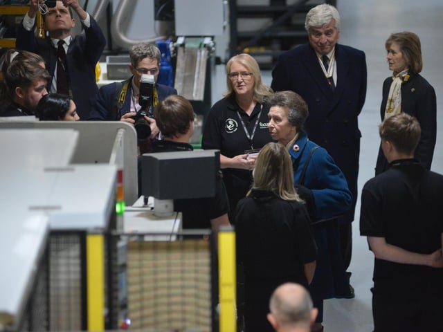 The Princess Royal visits Focus SB in St Leonards on November 22 2023.