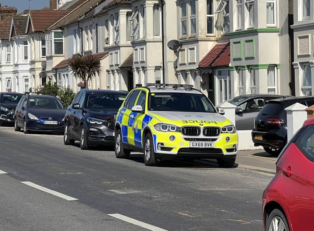 The A259 has been closed, at the junction with Eastern Avenue in Shoreham-by-Sea. Photo: Eddie Mitchell