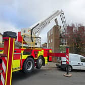 Fire crews were called to assist paramedics after an emergency incident was reported at a block of flats in Worthing.