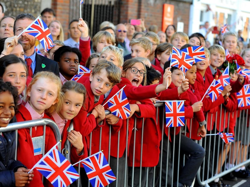 Harry and Meghan, Duke and Duchess of Sussex visit Chichester. Pic Steve Robards SR1825292