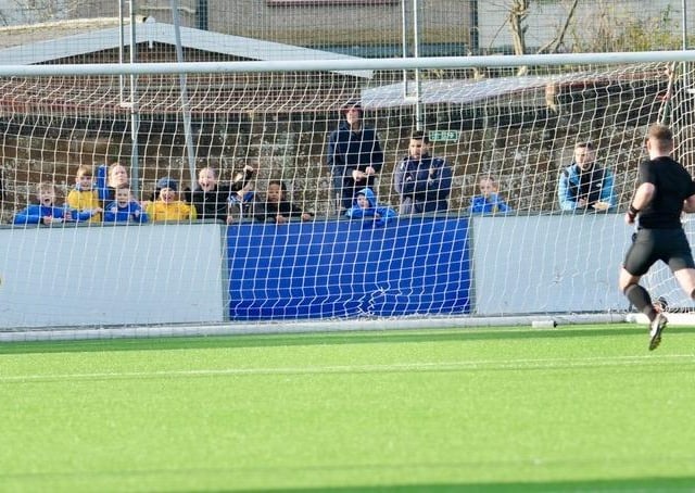 Action, celebration and crowd pictures from Lancing v Littlehampton Town at Culver Road