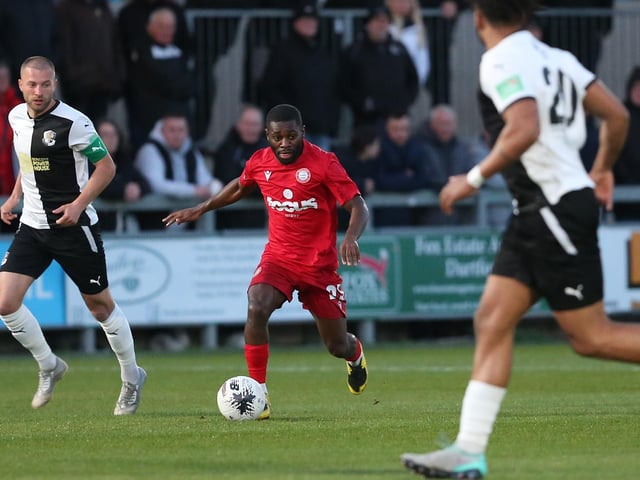 Action from Worthing's win at Dartford