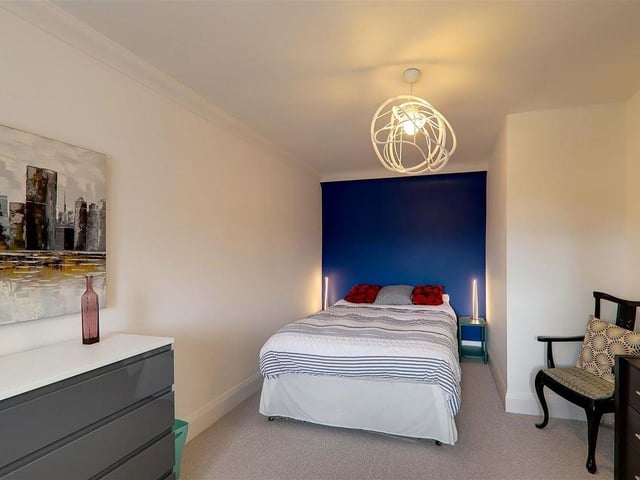 This impressive three-bedroom house close to the beach in Goring has a feature family room with part-vaulted ceiling