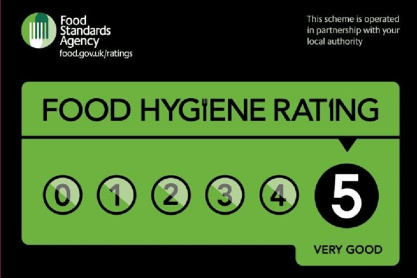 A number of restaurants and businesses in Eastbourne have been given food hygiene ratings in September of this year