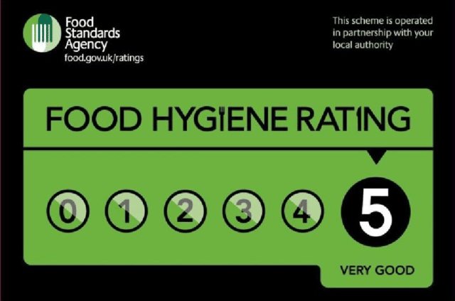 A number of restaurants and businesses in Eastbourne have been given food hygiene ratings in September of this year