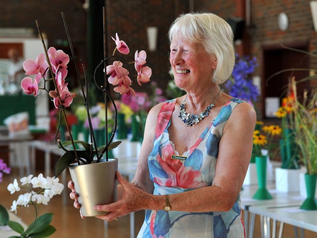 Paula Puleston. Felpham and Middleton Horticultural Society Flower and Produce Show. Pic S Robards SR2208132