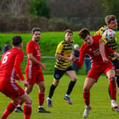 Hassocks battle with Haywards Heath Town in what was a record-breaking season | Picture: Ray Turner