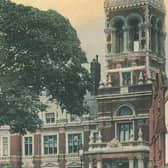 The chimes of Eastbourne Town Hall clock, pictured here on a postcard from 1900, will begin to ring out again from midday on March 8, to mark International Women’s Day 2024.Picture: Heritage Eastbourne