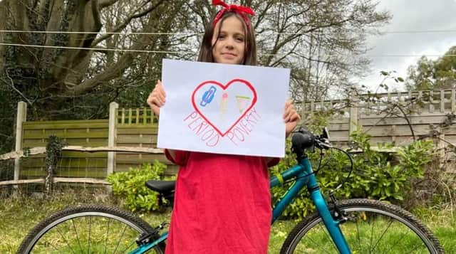 Alexa Horthy rode on a bike for 32.3 miles alongside her mum on the Cuckoo Trail to raise funds for The Pachamama Project.