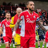 Jay Williams got the equaliser for Crawley Town at Accrington Stanley | Picture: Kyle Hemsley