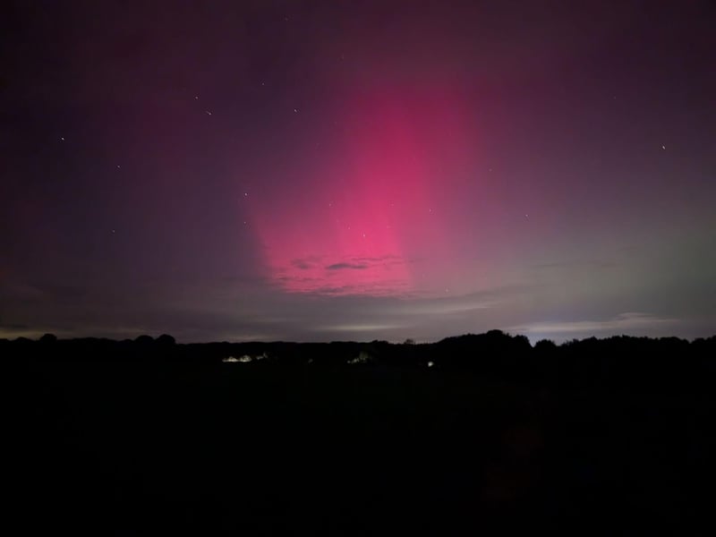 The Northern Lights captured in Horsham District