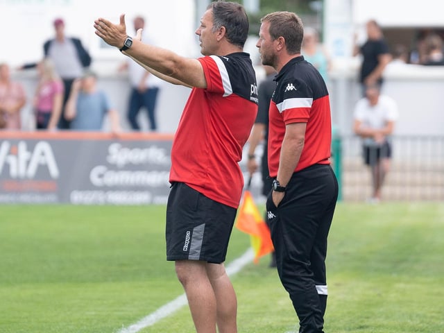 Action from Bognor Regis Town v Potters Bar Town in the Isthmian premier division | Pictures: Tevor Staff