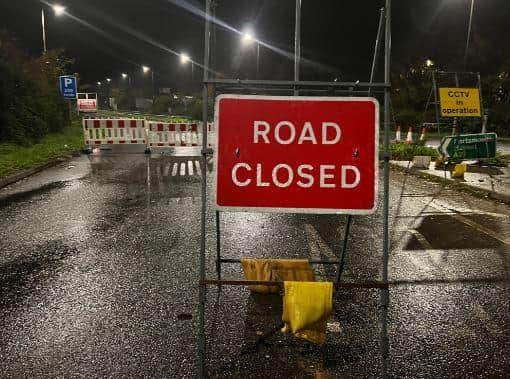 Drivers are being warned that the A29 in Pulborough is still affected by flooding today