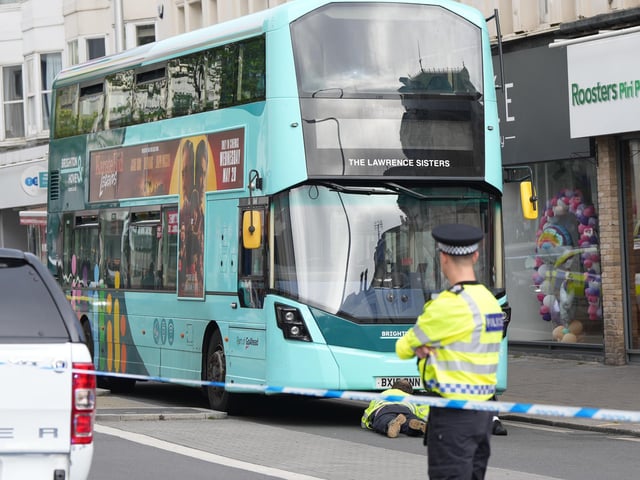 16-year-old hospitalised following collision between bus and pedestrian in East Sussex