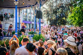 Crowds rammed Horsham town centre to hear a plethora of K-pop hits on Friday.