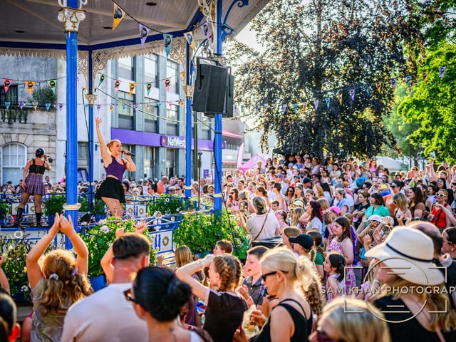 Crowds rammed Horsham town centre to hear a plethora of K-pop hits on Friday.