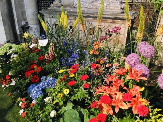 Chichester Cathedral has been filled with wonderful floral displays for the past few days / Picture: Steve Bone
