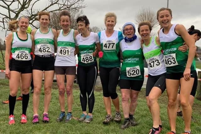 Chichester Runners' senior women at Bexhill