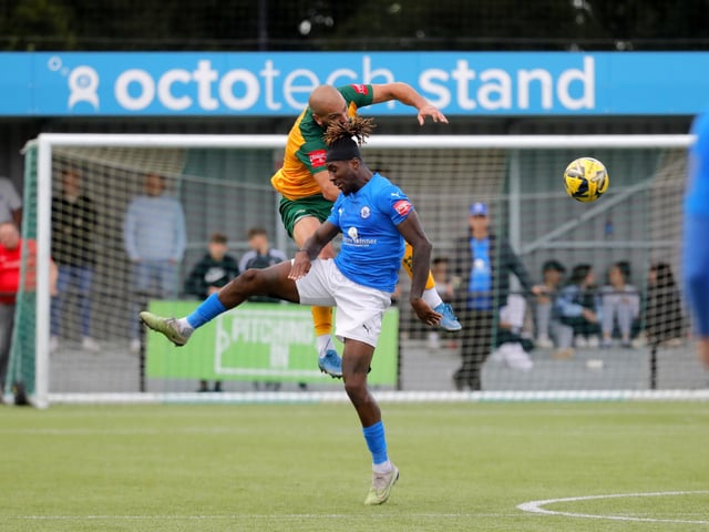 Action from Horsham's entertaining Isthmian Premier stalemate with Billericay Town
