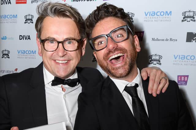 Gogglebox stars Stephen Webb and Daniel Lustig, who have opened a new hair salon in Storrington.  (Photo by Leon Neal/Getty Images)