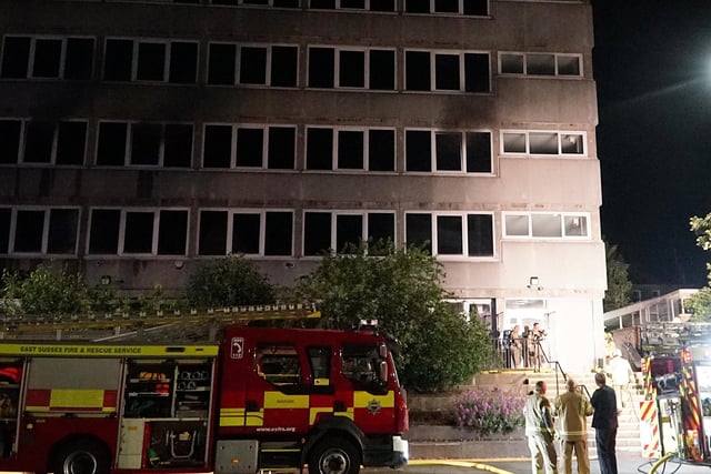 There were ‘no reports of casualties’ at an ‘accidental fire’ on the second floor of a commercial building in Eastbourne, East Sussex Fire & Rescue Service have confirmed.